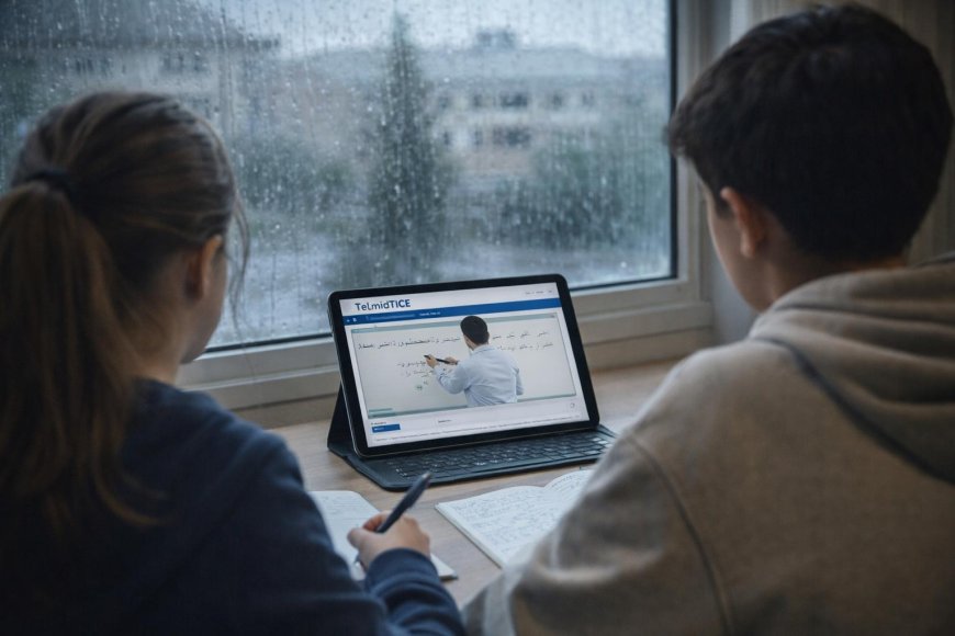 Quand la pluie ferme les écoles, le savoir reste ouvert, TelmidTICE en première ligne